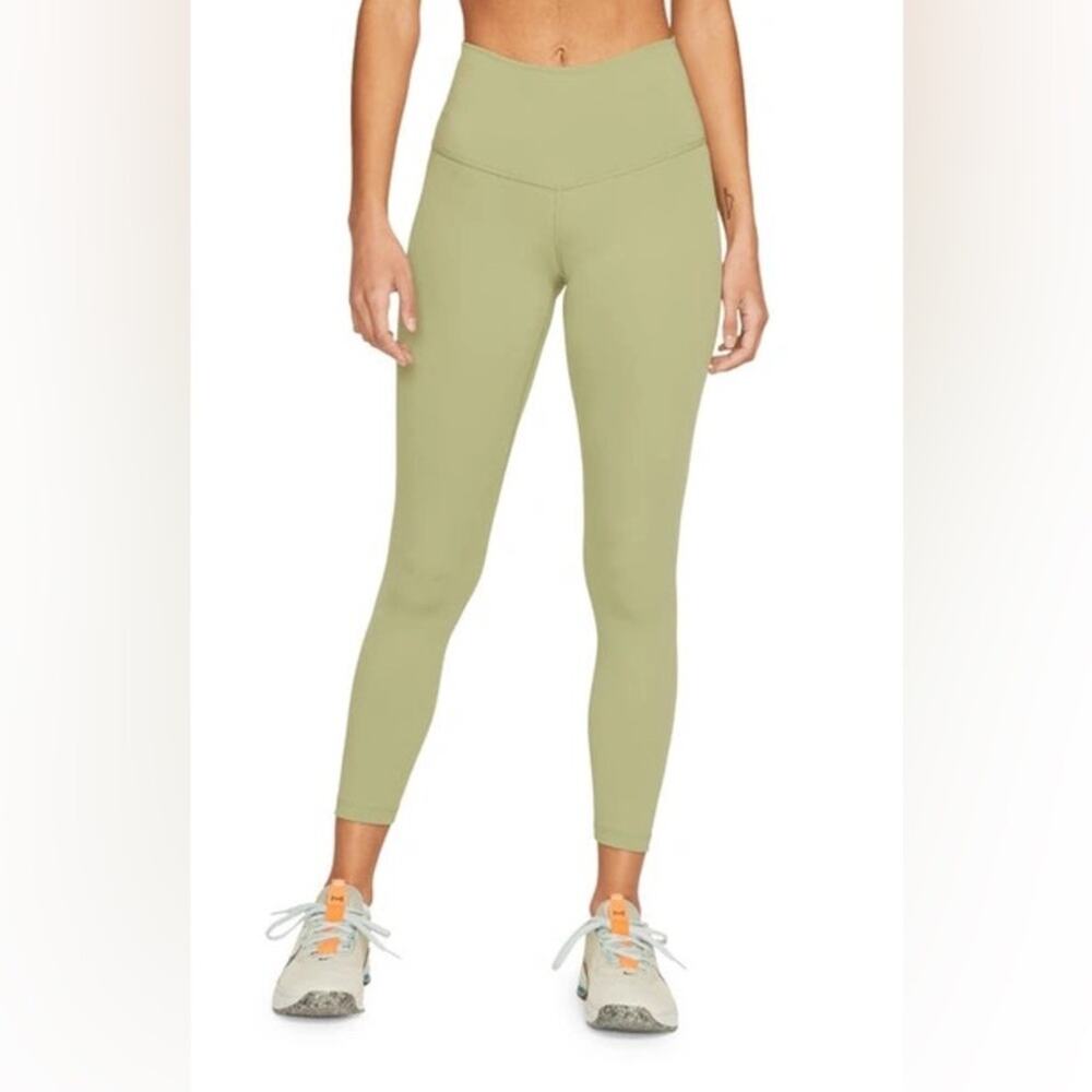 Nike Yoga Dri-FIT 7/8 Women's Leggings Green Size Large